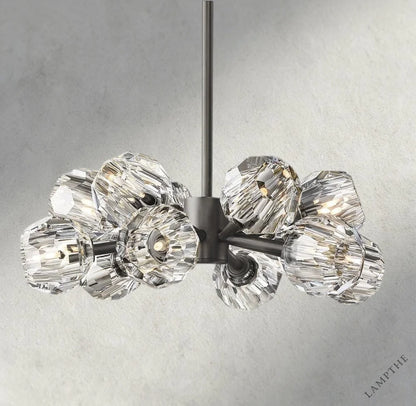 24" / Clear / Bronze Boule De Cristal Round Chandelier 24", 36", 48", 60", 72"