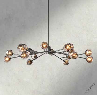 60" / Smoke / Bronze Boule De Cristal Round Chandelier 24", 36", 48", 60", 72"