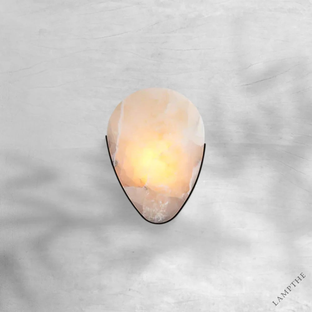 Braden Alabaster Minimalist Wall Sconce