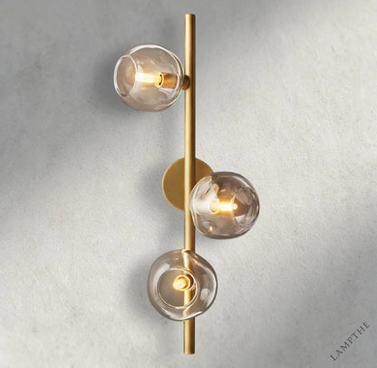Bubble Clear Glass Cascade Sconce