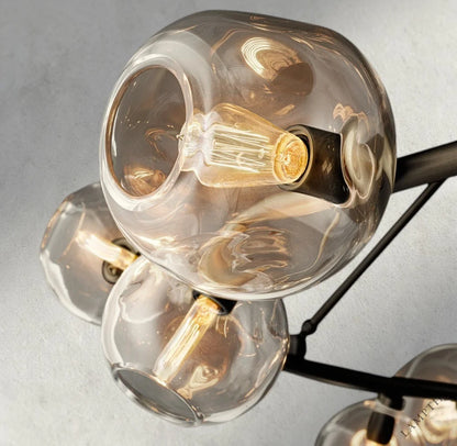 Bubble Clear Glass Round Chandelier