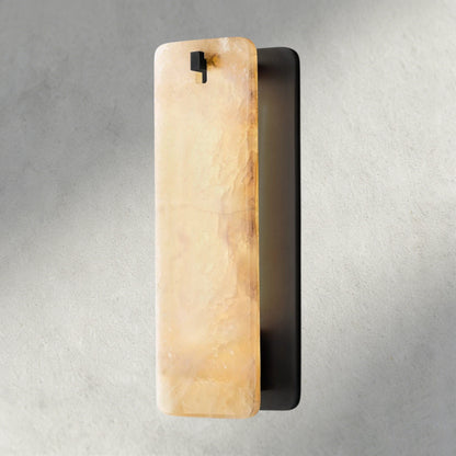 13" / Bronze / Alabaster Calamette Glass/ Alabaster Sconce 13", 16"