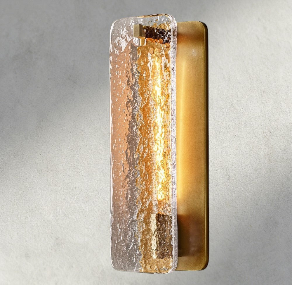 13" / Brass / Glass Calamette Glass/ Alabaster Sconce 13", 16"