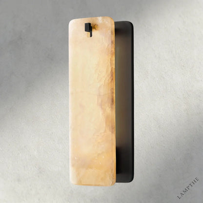 13" / Bronze / Alabaster Calamette Glass/ Alabaster Sconce 13", 16"