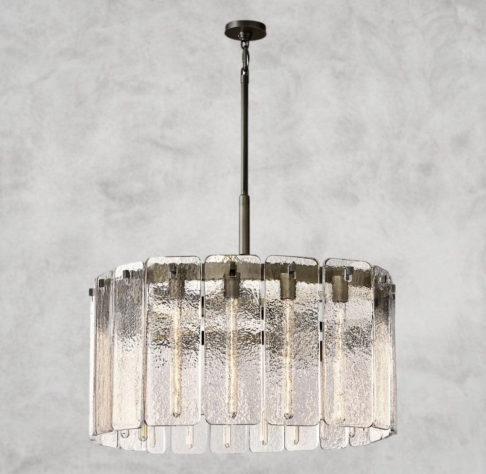 36" / Bronze Calamette Glass Round Chandelier 36", 48", 60"