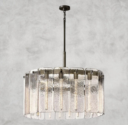 36" / Bronze Calamette Glass Round Chandelier 36", 48", 60"