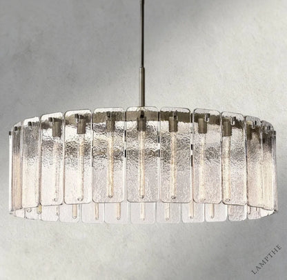 48" / Bronze Calamette Glass Round Chandelier 36", 48", 60"
