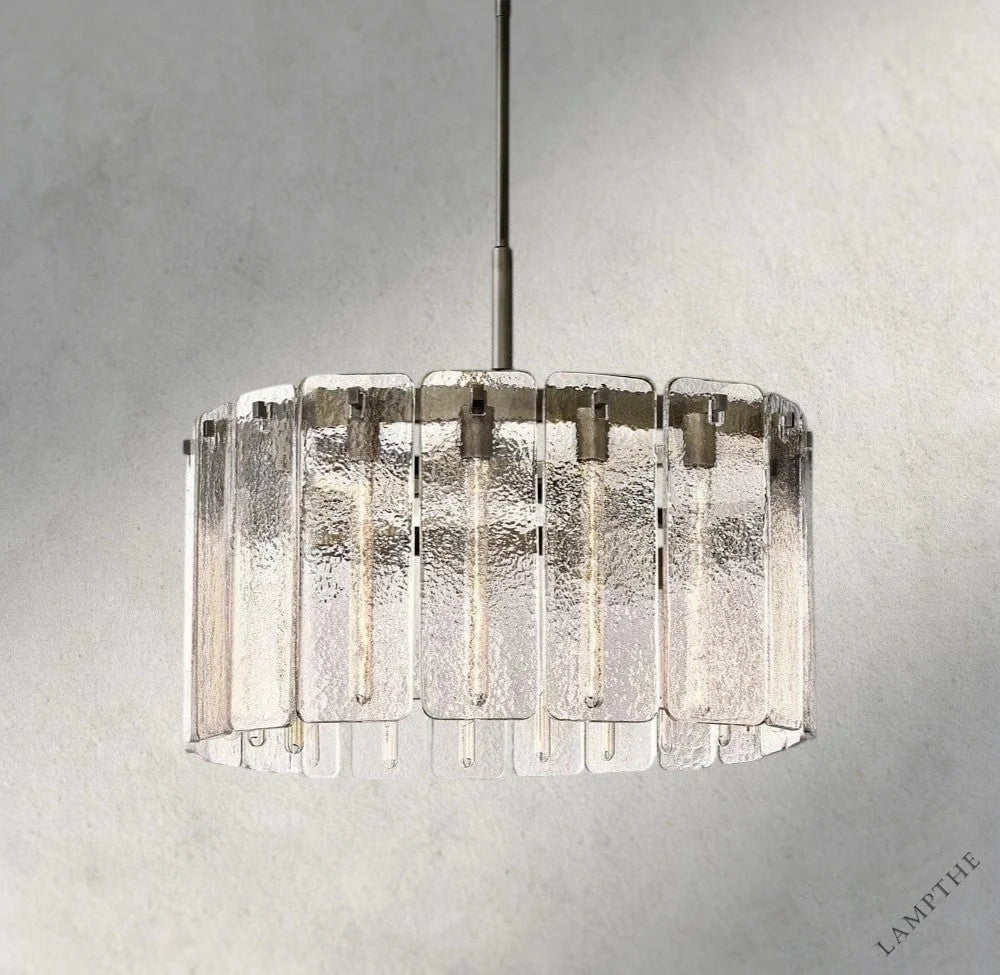 36" / Bronze Calamette Glass Round Chandelier 36", 48", 60"