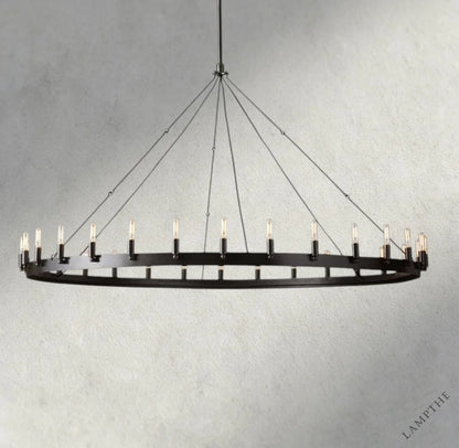 63" / Bronze Camino Round Outdoor Chandelier 26", 38", 50", 63", 73"