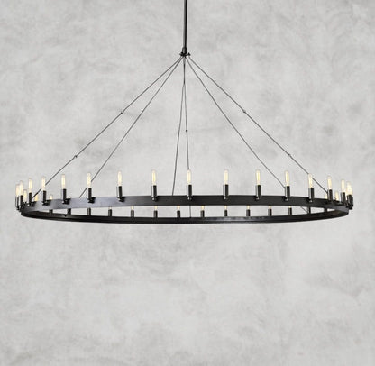 73" / Bronze Camino Round Outdoor Chandelier 26", 38", 50", 63", 73"