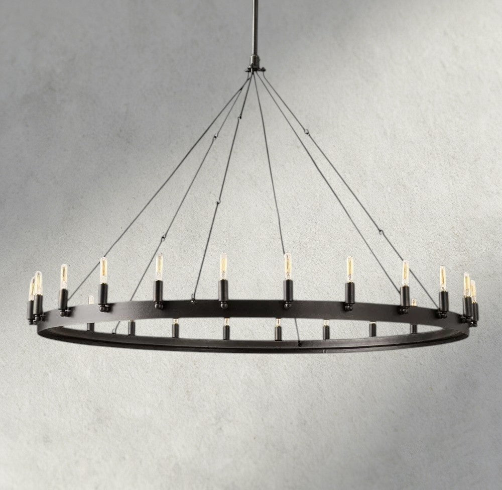 50" / Bronze Camino Round Outdoor Chandelier 26", 38", 50", 63", 73"