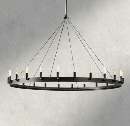 50" / Bronze Camino Round Outdoor Chandelier 26", 38", 50", 63", 73"