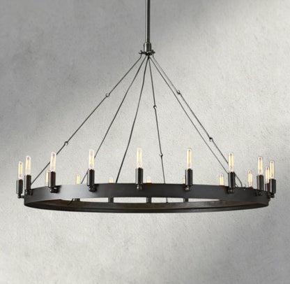 38" / Bronze Camino Round Outdoor Chandelier 26", 38", 50", 63", 73"