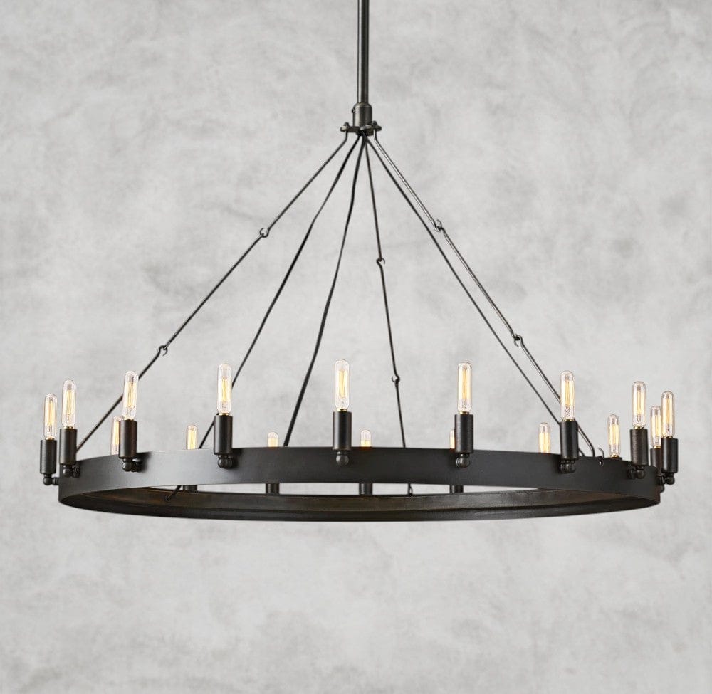 38" / Bronze Camino Round Outdoor Chandelier 26", 38", 50", 63", 73"