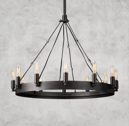 26" / Bronze Camino Round Outdoor Chandelier 26", 38", 50", 63", 73"