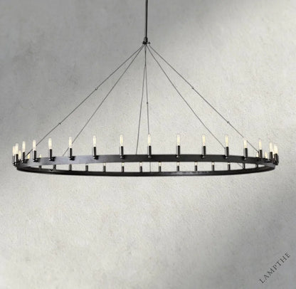 73" / Bronze Camino Round Outdoor Chandelier 26", 38", 50", 63", 73"