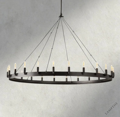 50" / Bronze Camino Round Outdoor Chandelier 26", 38", 50", 63", 73"
