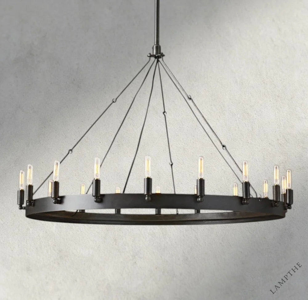 38" / Bronze Camino Round Outdoor Chandelier 26", 38", 50", 63", 73"