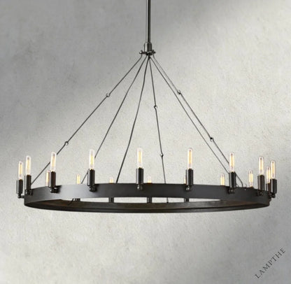 38" / Bronze Camino Round Outdoor Chandelier 26", 38", 50", 63", 73"