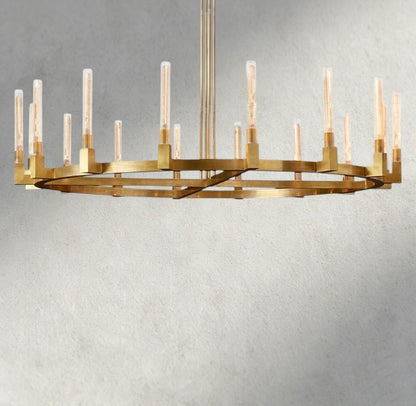 72" / Brass CANNELE ROUND CHANDELIER 36", 48", 60", 72"