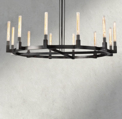 60" / Bronze CANNELE ROUND CHANDELIER 36", 48", 60", 72"