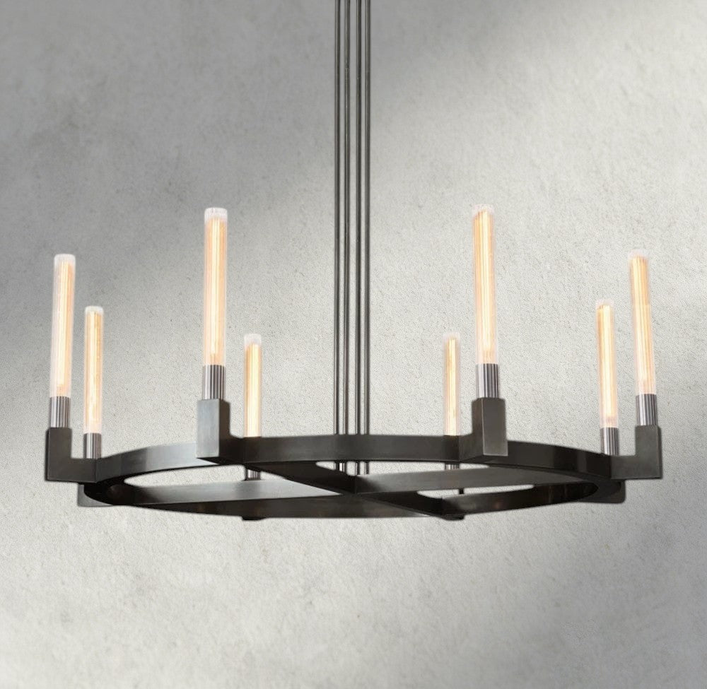 48" / Bronze CANNELE ROUND CHANDELIER 36", 48", 60", 72"