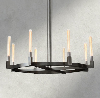 48" / Bronze CANNELE ROUND CHANDELIER 36", 48", 60", 72"