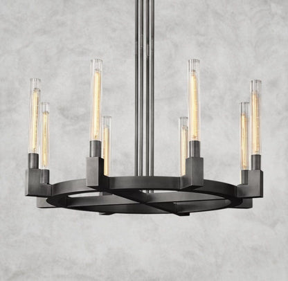 36" / Bronze CANNELE ROUND CHANDELIER 36", 48", 60", 72"