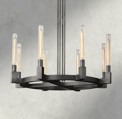 36" / Bronze CANNELE ROUND CHANDELIER 36", 48", 60", 72"