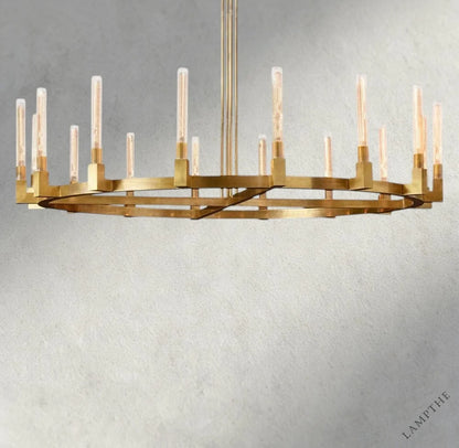72" / Brass CANNELE ROUND CHANDELIER 36", 48", 60", 72"
