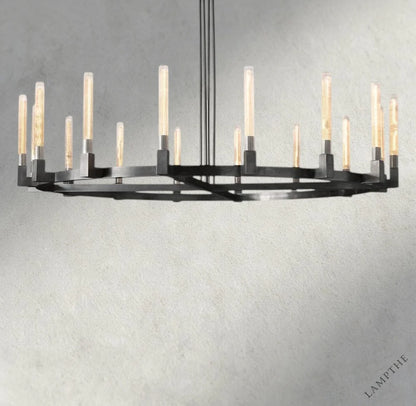 72" / Bronze CANNELE ROUND CHANDELIER 36", 48", 60", 72"