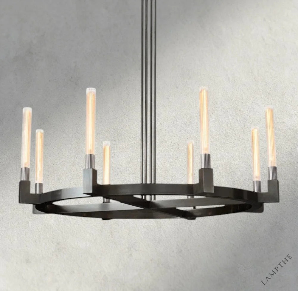48" / Bronze CANNELE ROUND CHANDELIER 36", 48", 60", 72"