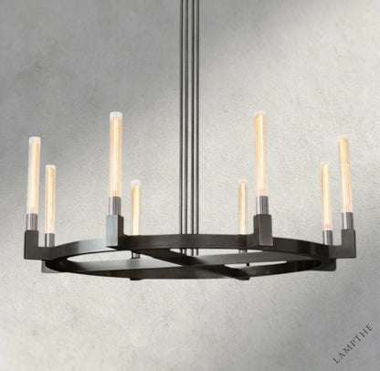 48" / Bronze CANNELE ROUND CHANDELIER 36", 48", 60", 72"
