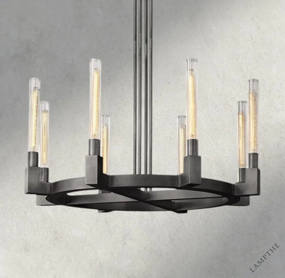 36" / Bronze CANNELE ROUND CHANDELIER 36", 48", 60", 72"