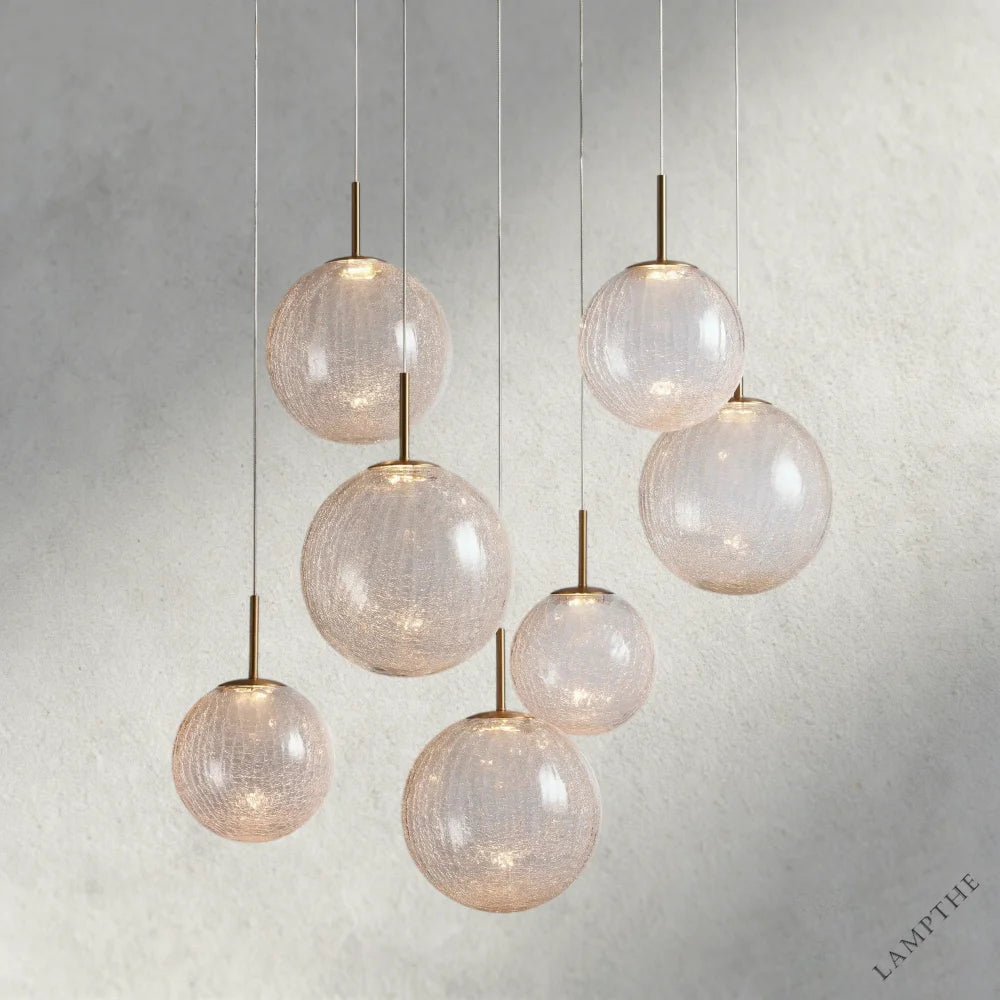 34" / CRACKLE Casen Round Chandelier 20", 28", 34", 43"