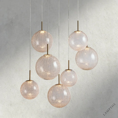 34" / CRACKLE Casen Round Chandelier 20", 28", 34", 43"