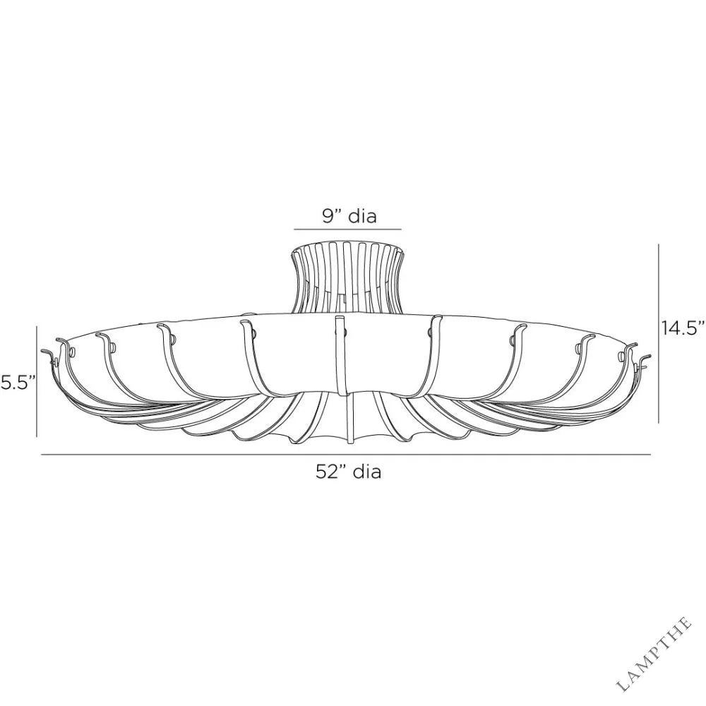Chambers Ceiling Semi Flush Light