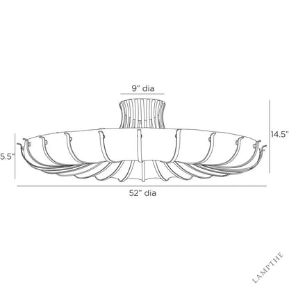 Chambers Ceiling Semi Flush Light