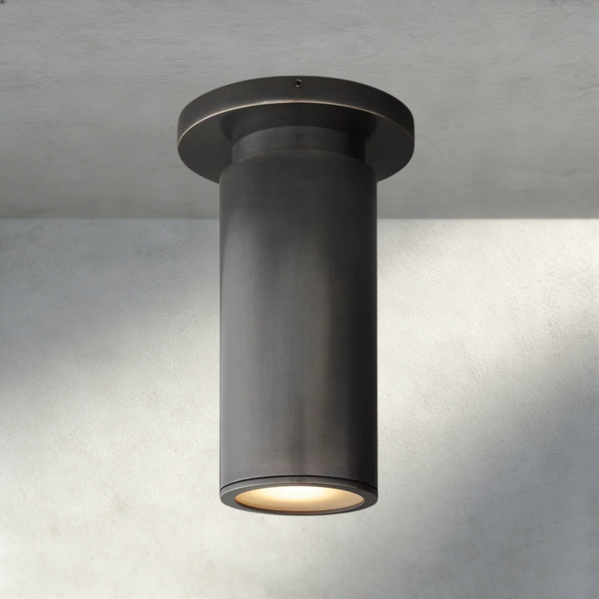 Bronze Champeaux Flushmount 7"