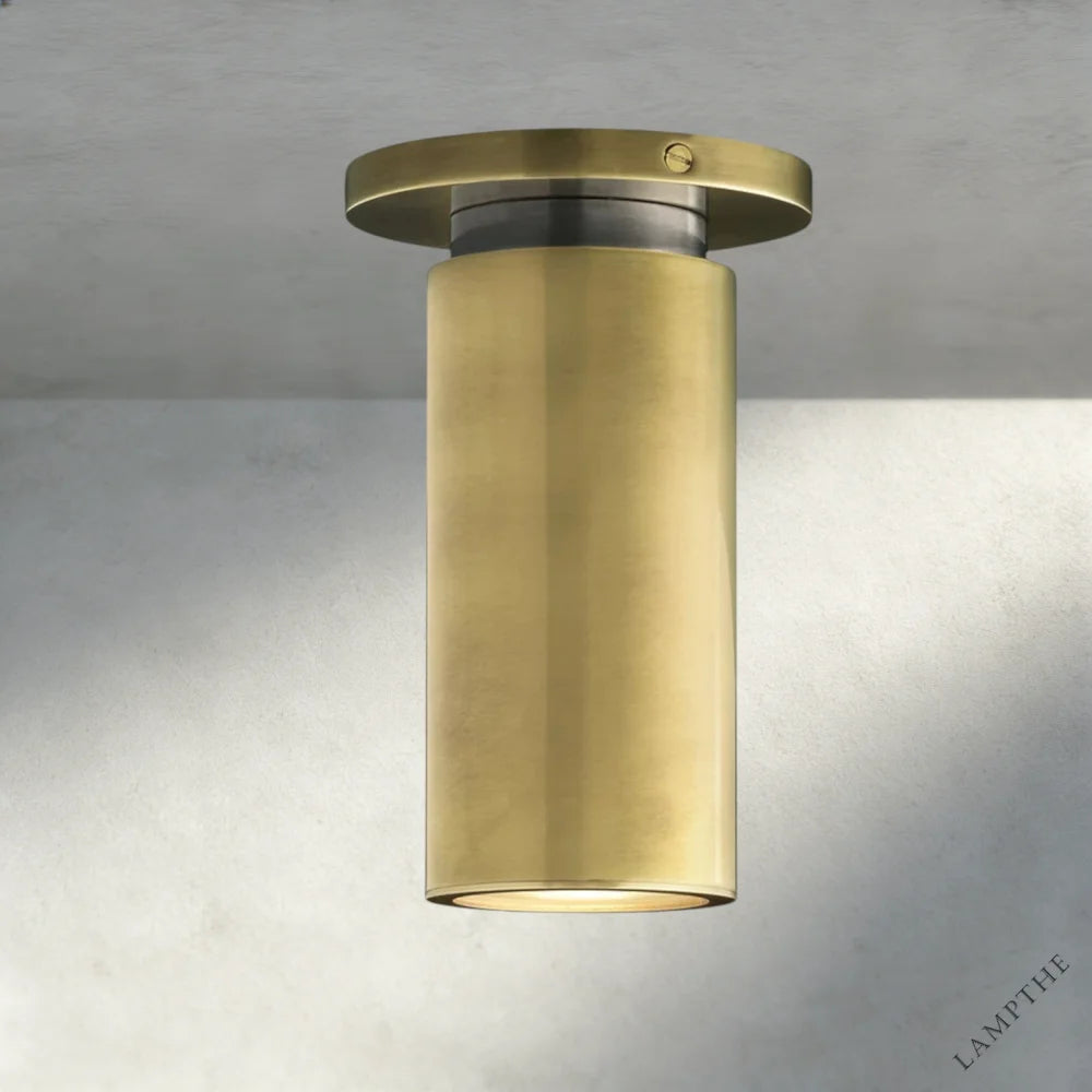 Brass/ Bronze Champeaux Flushmount 7"