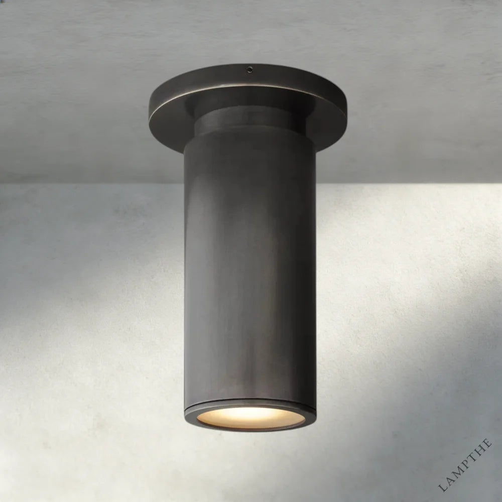 Bronze Champeaux Flushmount 7"