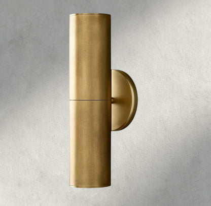 Brass Champeaux Linear Sconce 12"