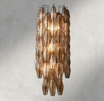 Smoke / Bronze CHIARA CLEAR/ SMOKE GLASS GRAND SCONCE 30"