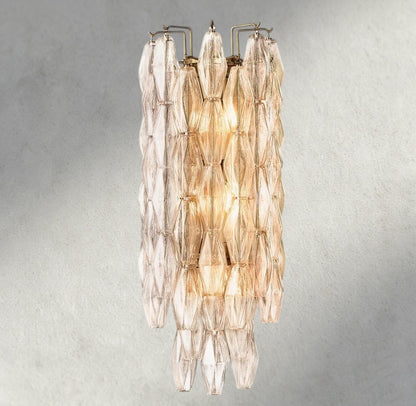 Clear / Brass CHIARA CLEAR/ SMOKE GLASS GRAND SCONCE 30"