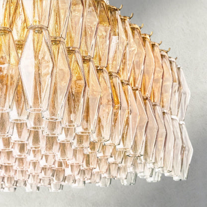 CHIARA CLEAR/ SMOKE GLASS RECTANGULAR CHANDELIER 54", 74"