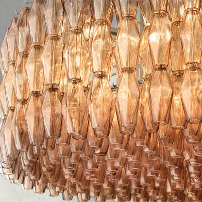 CHIARA CLEAR/ SMOKE GLASS ROUND CHANDELIER 37", 47", 62"