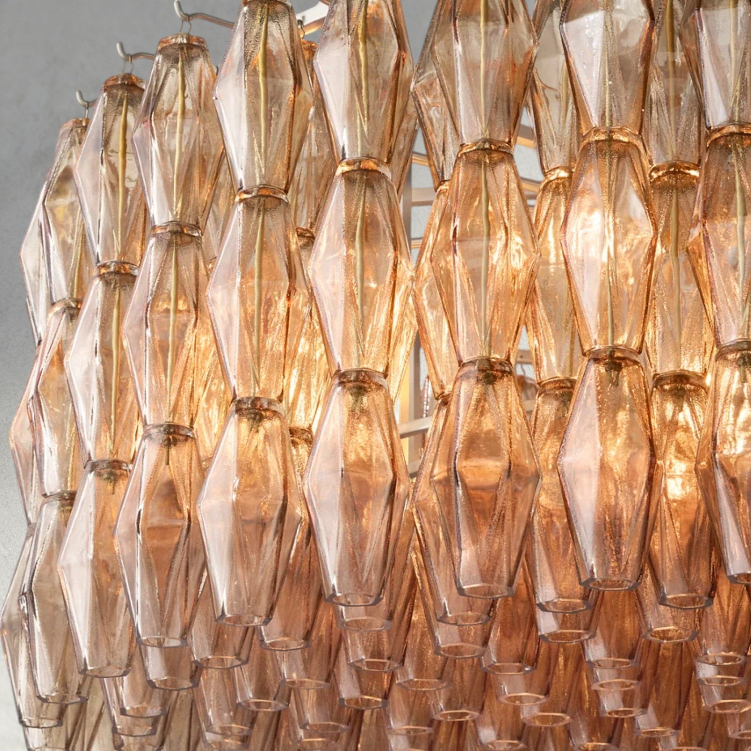 CHIARA CLEAR/ SMOKE GLASS ROUND CHANDELIER 37", 47", 62"