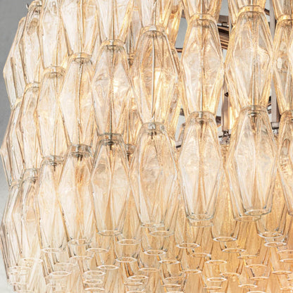 CHIARA CLEAR/ SMOKE GLASS ROUND CHANDELIER 37", 47", 62"