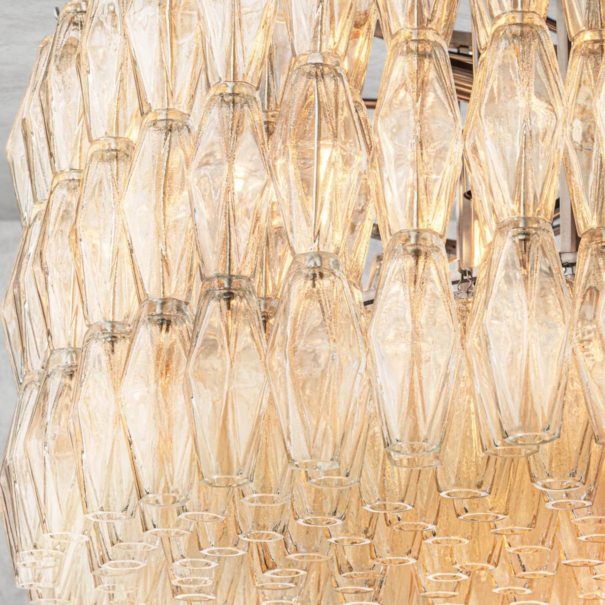 CHIARA CLEAR/ SMOKE GLASS ROUND CHANDELIER 37", 47", 62"