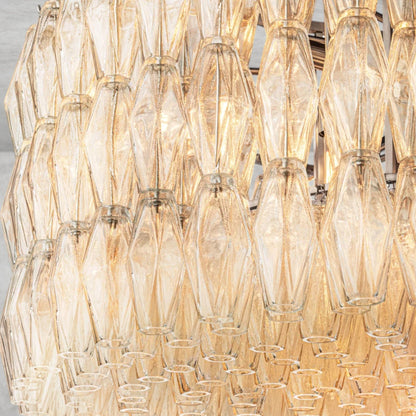 CHIARA CLEAR/ SMOKE GLASS ROUND CHANDELIER 37", 47", 62"